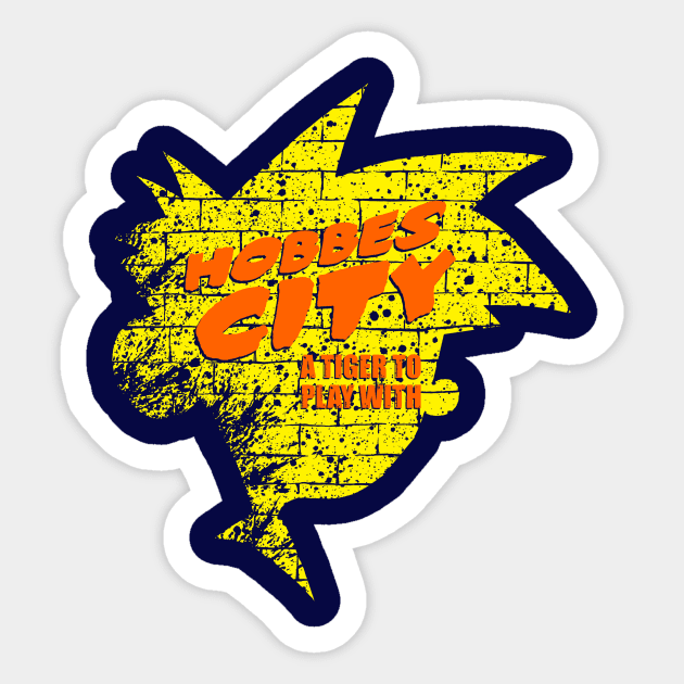 Hobbes City Sticker by fmm3